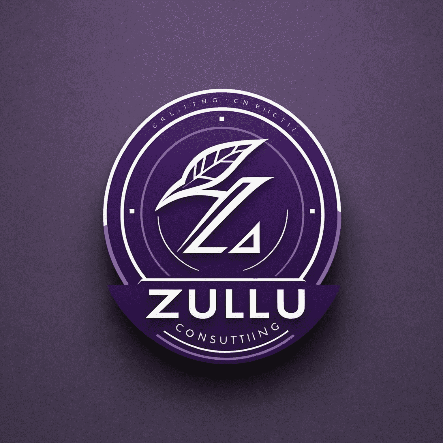 zulu.consulting company logo in shades of purple