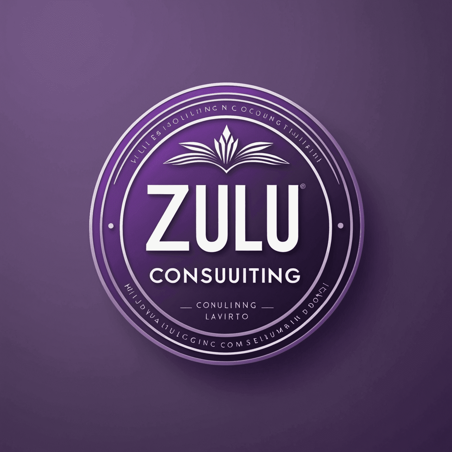 zulu.consulting company logo in shades of purple