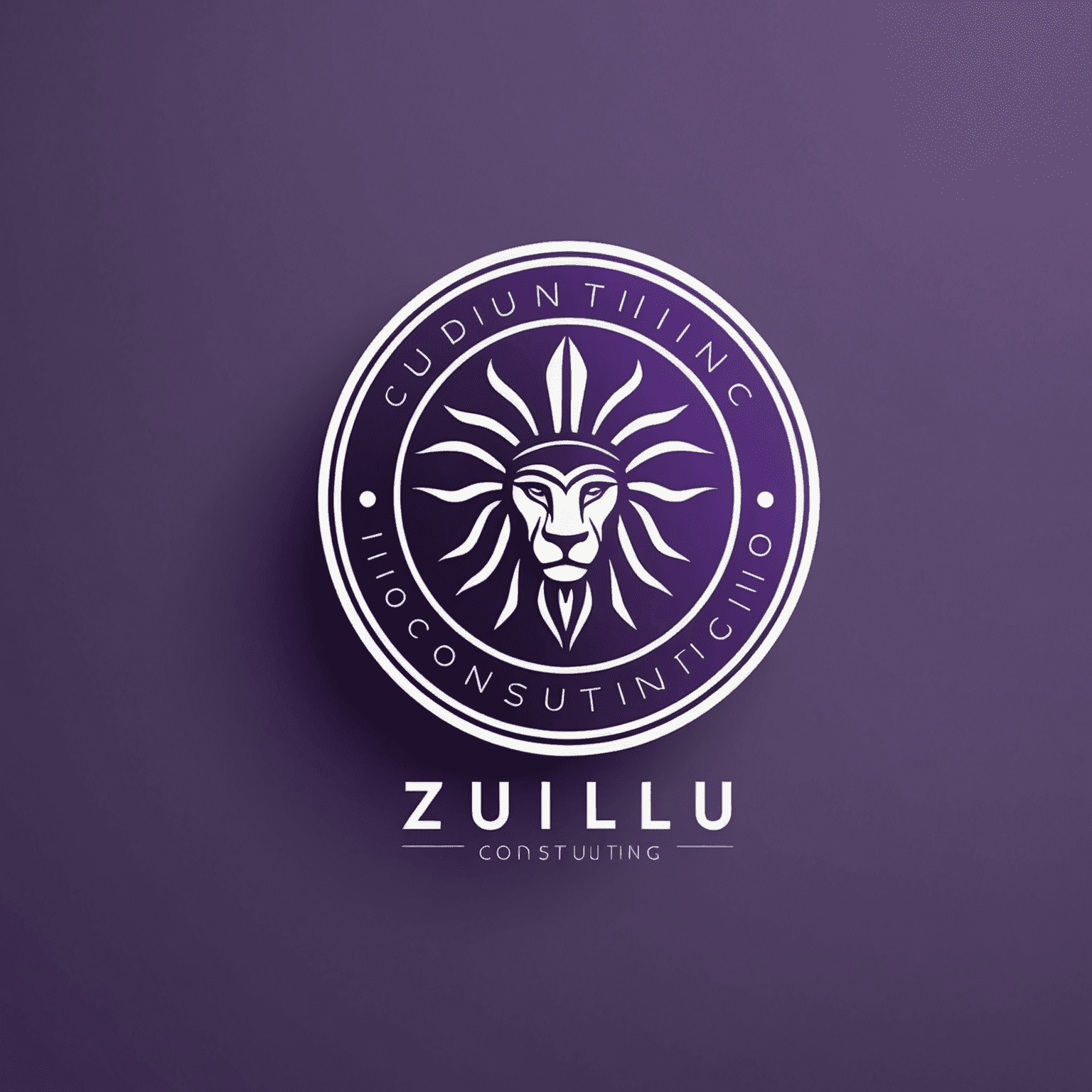 zulu.consulting company logo in shades of purple