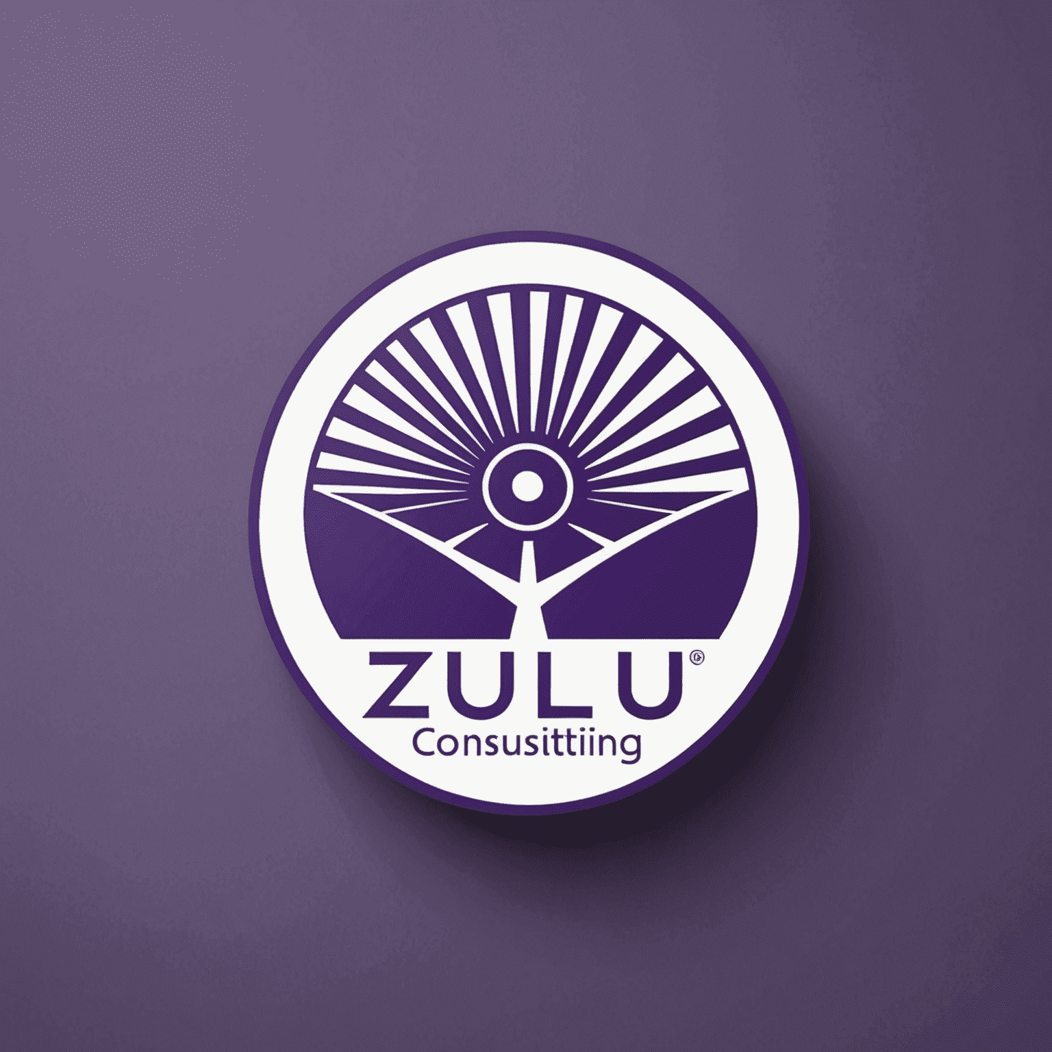 zulu.consulting company logo in shades of purple